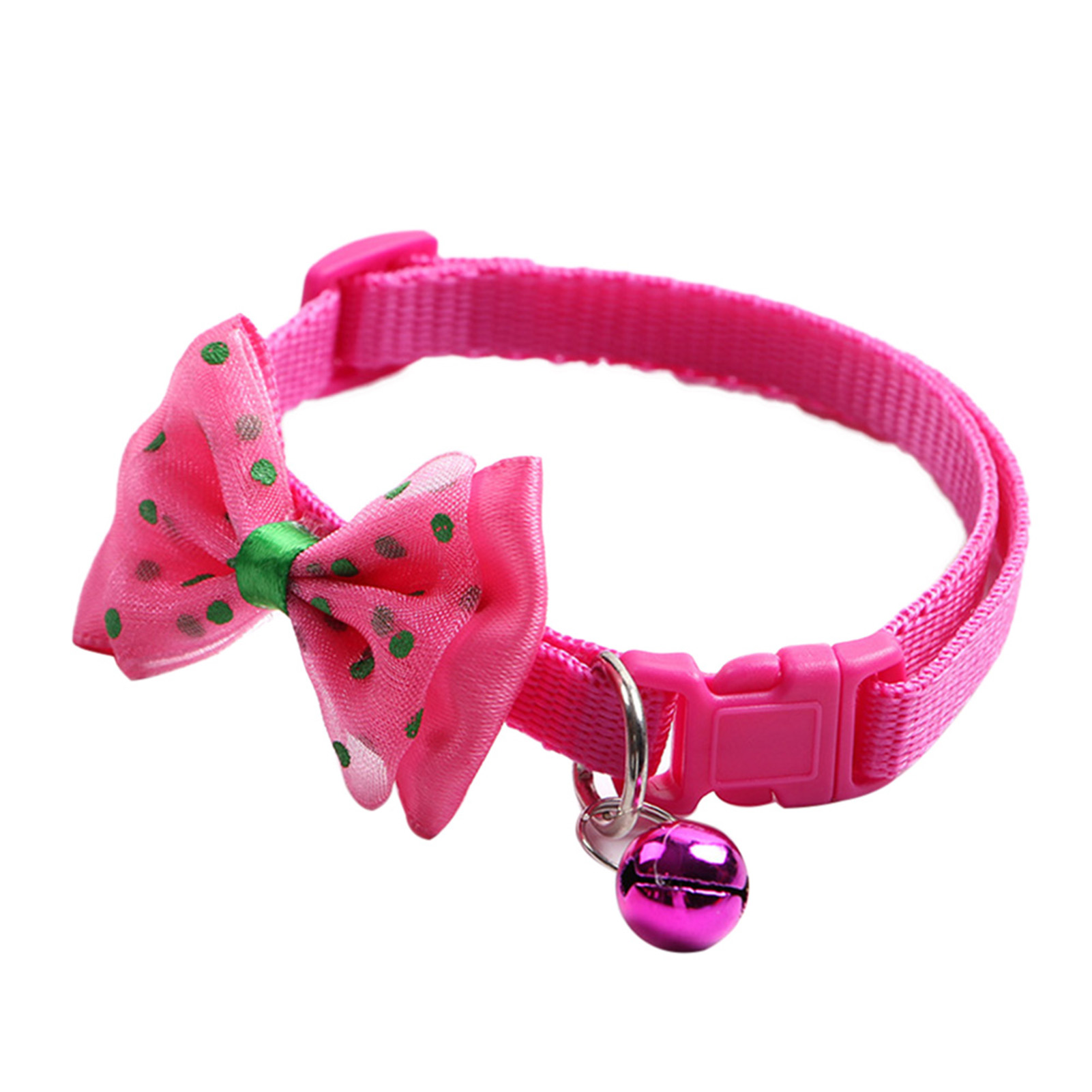 Hot Safety Puppy Dog Cat Pet Bow Tie Adjustable Buckle Necktie Collar With Bell 